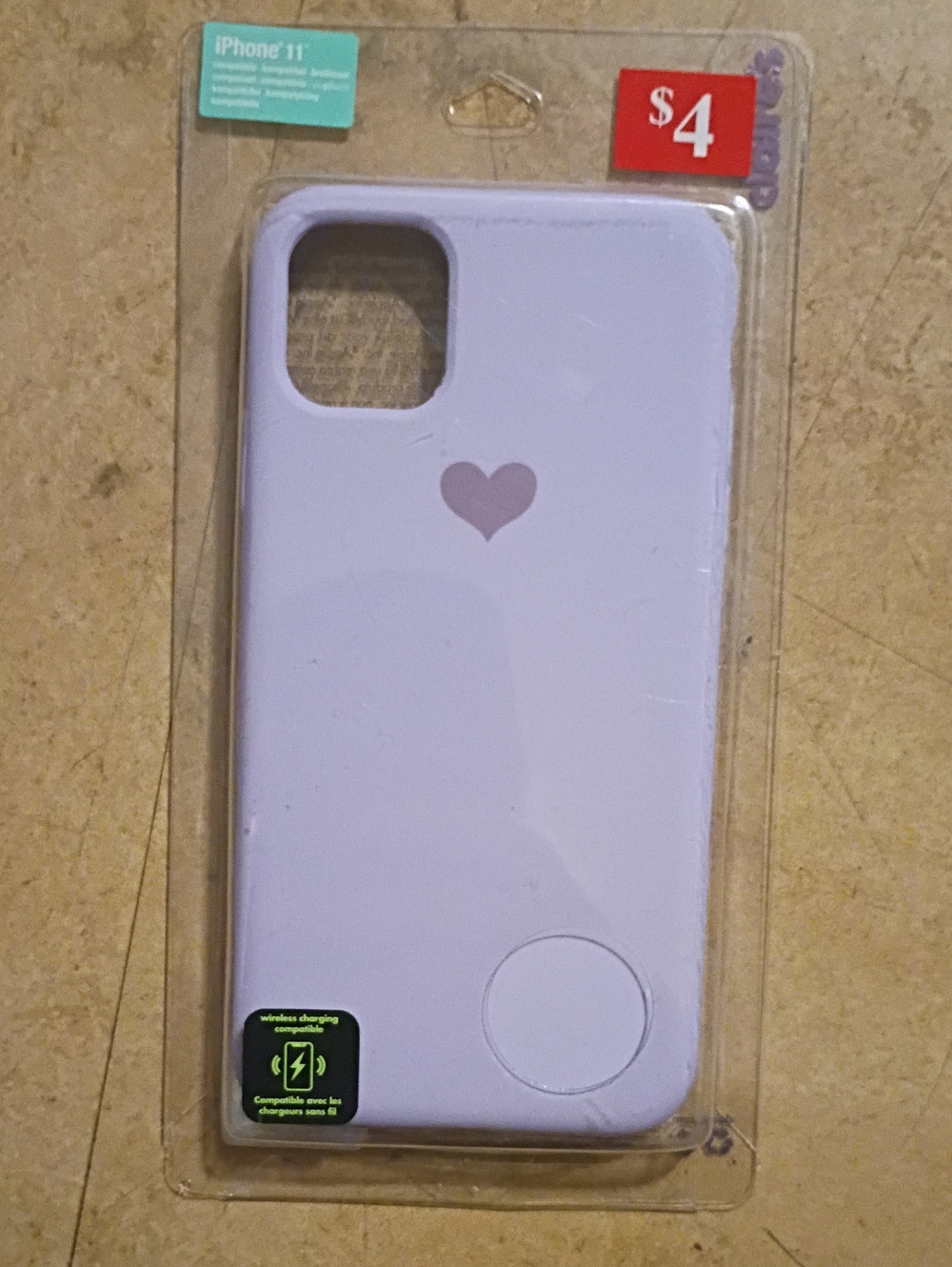 Lilac Heart iPhone Case - Soft Matte Light Purple